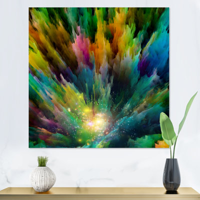 Élégance de couleur liquide, impression d'art mural moderne