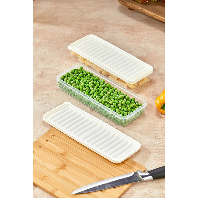 Ensemble de boîtes de rangement (12 pièces), blanc, 10,4 x 2,0 x 4,1 pouces | 100% plastique durable, va au lave-vaisselle | Idéal pour organiser les fournitures de cuisine, de bureau et d'artisanat, peu encombrant et polyvalent