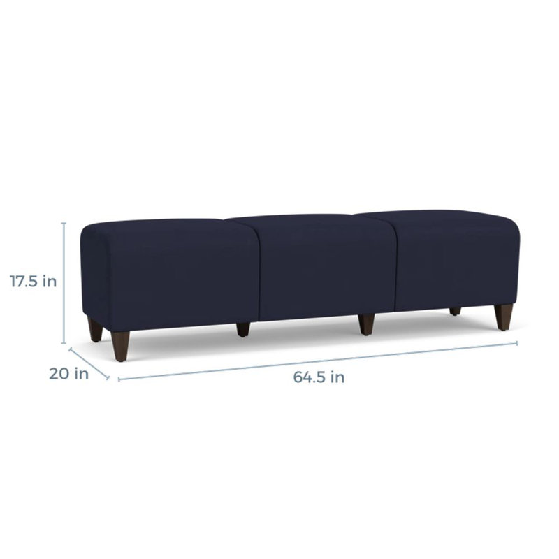 Banc de réception 3 places Siena, Moka, Bleu marine Open House
