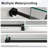 Marlowe Frameless Single Sliding Shower Door With Tempered Glass And Stainless Steel Rollers-123044015-123044014