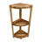 EcoDecors, Snazzy Corner, Teak Corner Shower Shelf, Shower Stand Corner, in EarthyTeak™