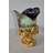 Floro Blossoming Resin Vase with Mr. William Hallett Design Size: 9" x 8" x 12"H