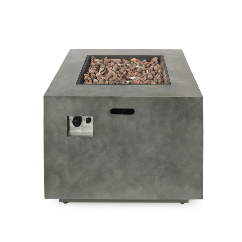 Foyer carré 50 000 - Fer, rouille, finition matte, allure