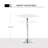 Adjustable Height Bar Table With Sturdy Steel Base-926346690
