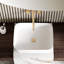 Lavabo pour salle de bain rectangulaire en céramique ELLAI-92279183