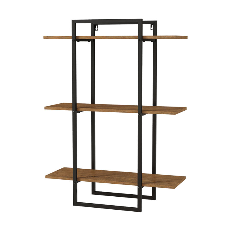 Iron,Wood Floating Shelf