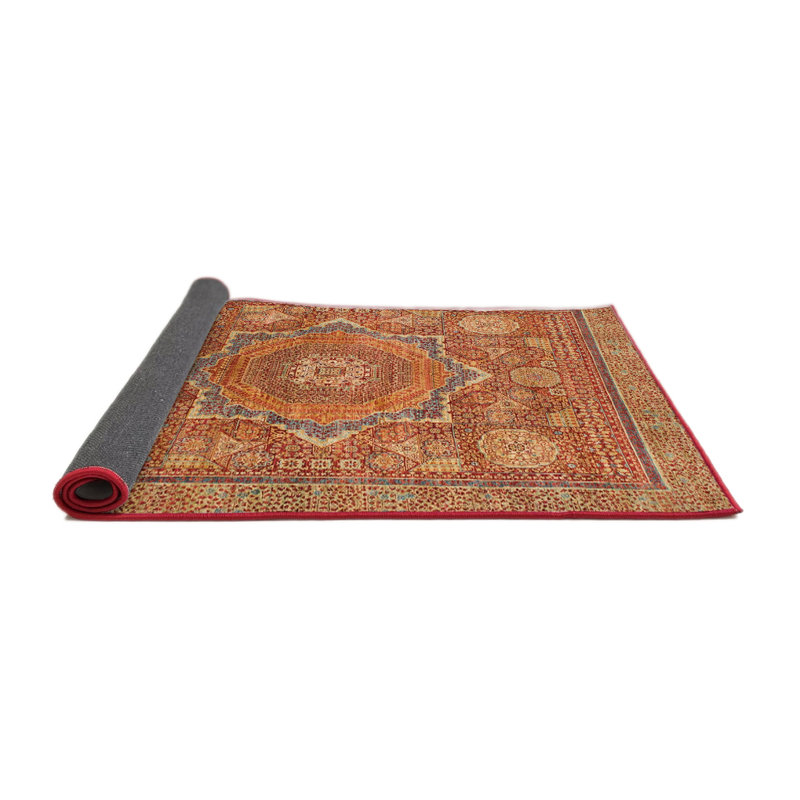Tapis abstrait moderne 1375, Rond 5 pi