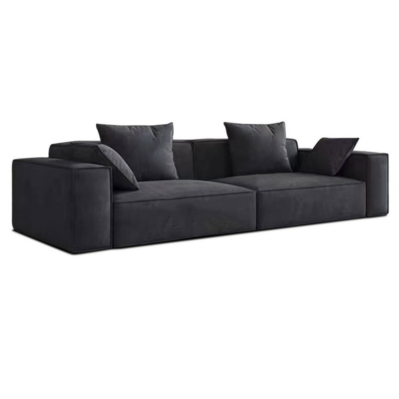 Canapé modulaire bleu en polyester, H 28,35 po x l 102,36 po x P 39,37 po, 3, Bleu