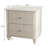 Fluted Nightstand, 21.65" Wide Side Table With 3 Drawers, Mid Century Modern Wood Nightstand With Metal Handle, Wooden Bedside End Table For Bedroom, Living Room, Closet-115293697-115293696