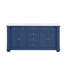 Rea 72'' Double Bathroom Vanity with Carrara Marble Top-1725026067