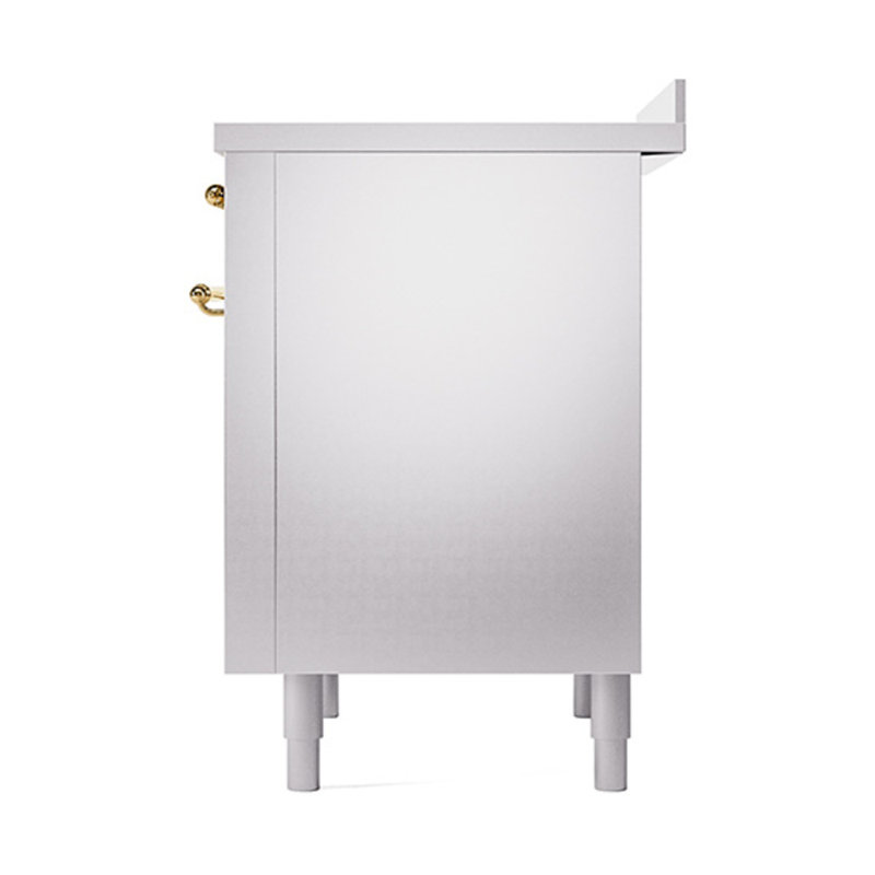 ILVE Nostalgie II Noblesse 36 po à induction, Acier inoxydable / laiton