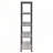 Grey Driftwood 4-shelf Bookcase