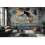 Papier peint mural brique, graffiti urbain amovible-129174594-129174595