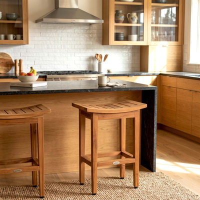 The Original 24" Tall Maluku Teak Counter Stool