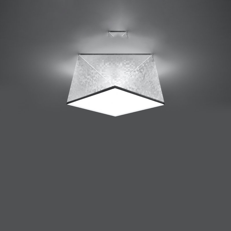 Carden Flush Mount, Silver, 15cm H x 30cm W x 30cm D