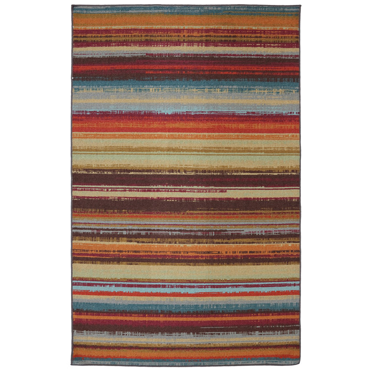Vogel Synthetic Striped Indoor Rug