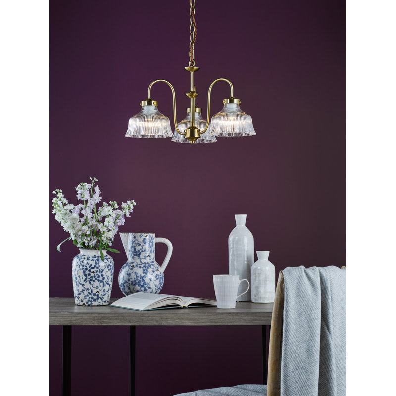 3 - Light Natural Brass Pendant