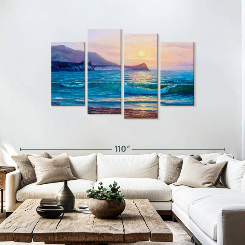 Gillard Calm Morning Waves, H 48 po x l 75 po