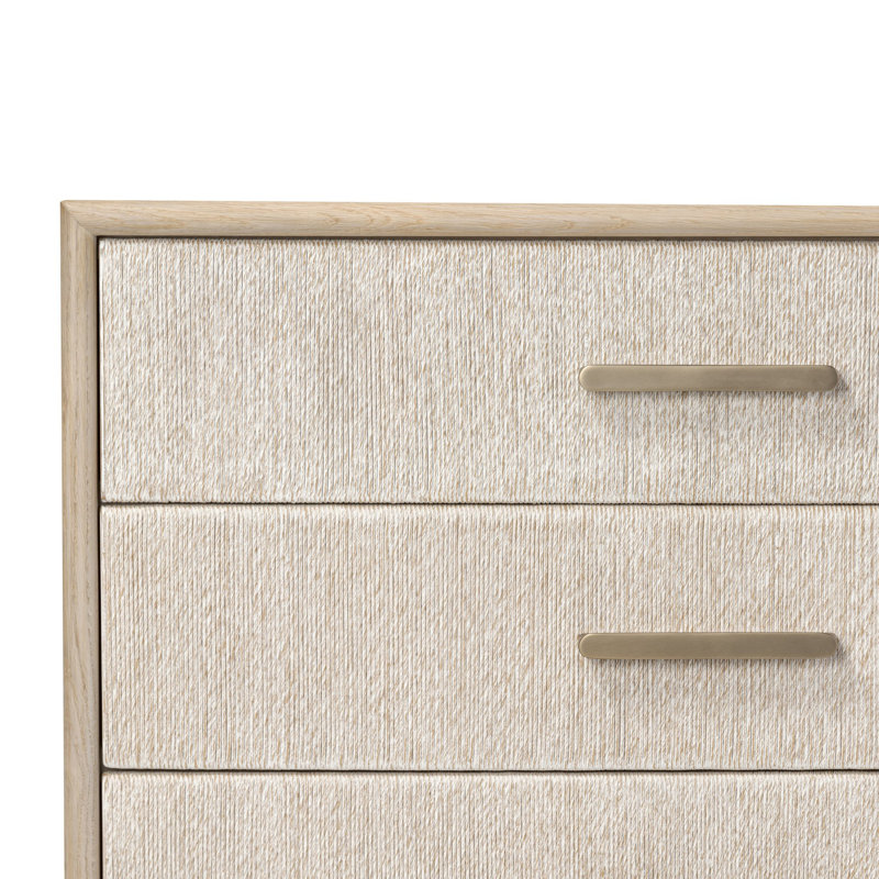 Rosenell 8 Drawer Dresser, Natural Oak Veneer