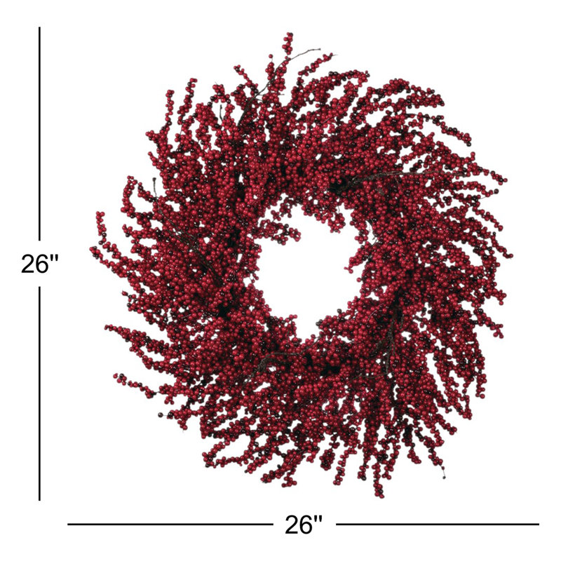 Couronne en mousse Kathreen Berry, 26" H x 26" L x 7.5" D