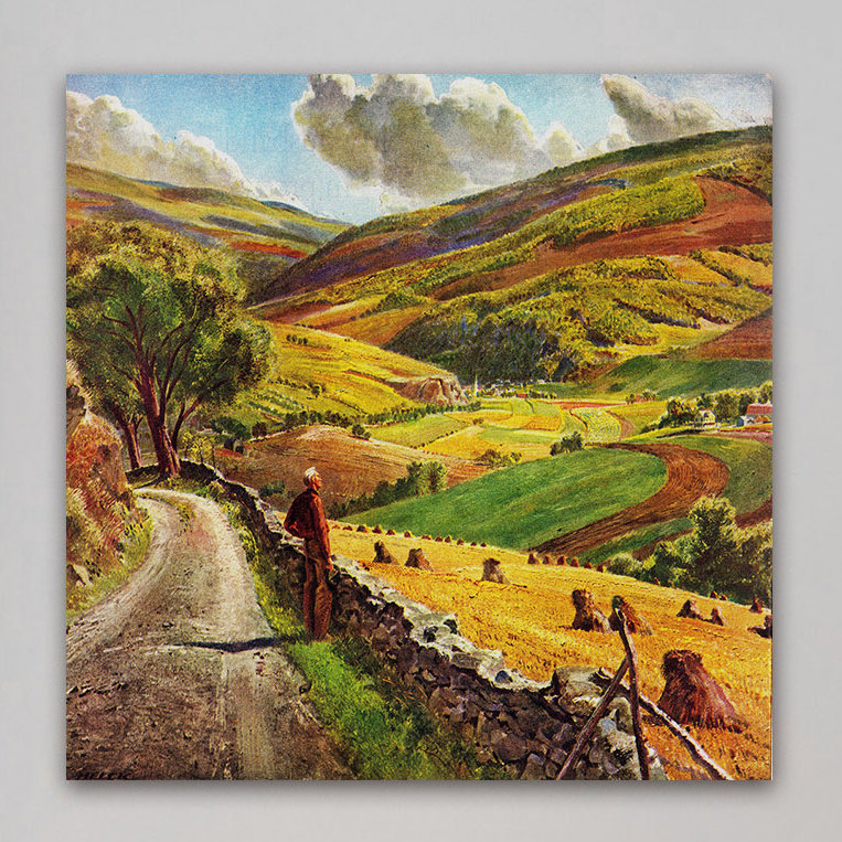 « my country », reproduction d’art sur toile tendue, H 48 po x l 48 po x P 1,5 po