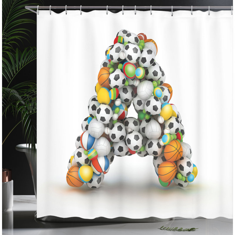 Shower Curtain with Hooks Included, 70"H x 69"W