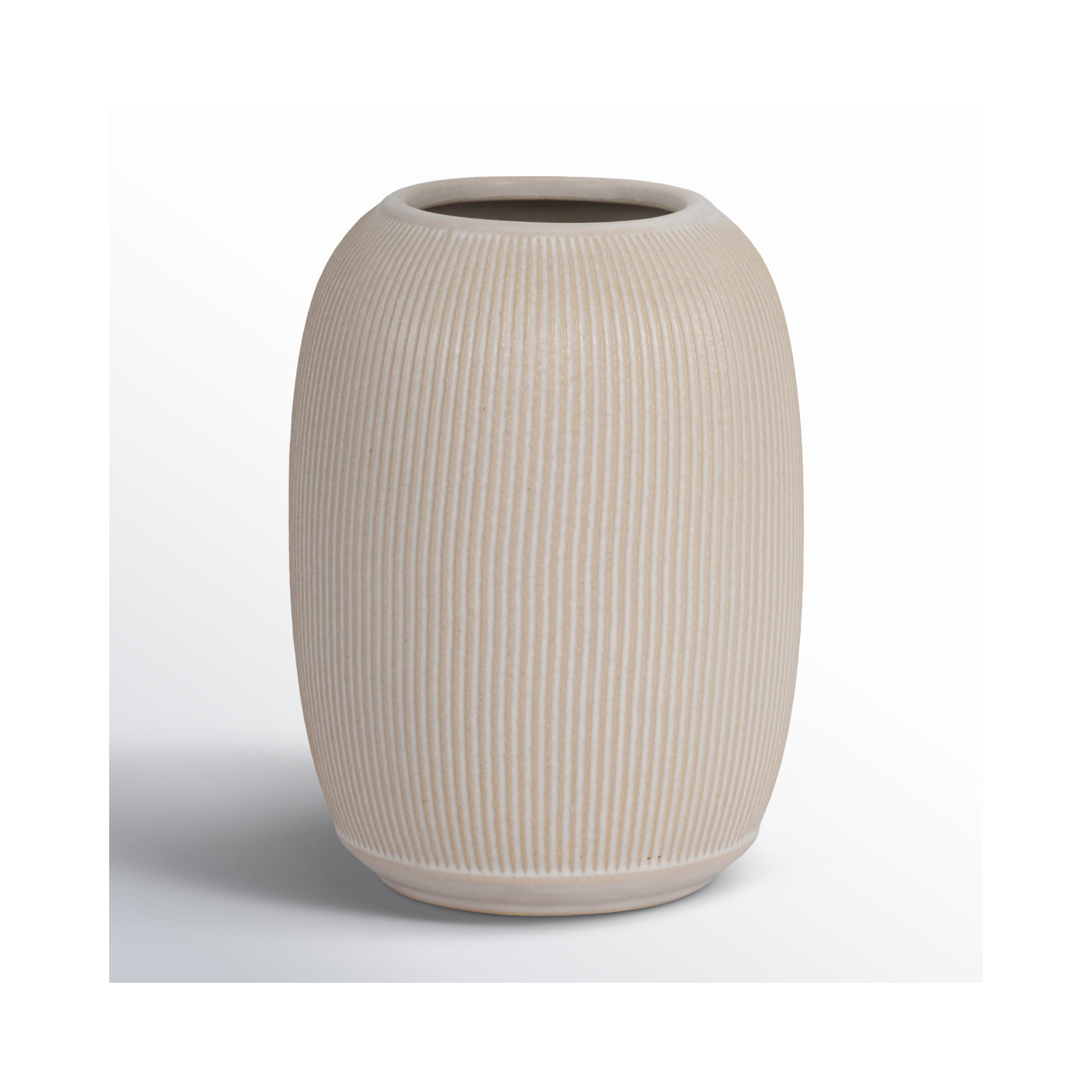 Handmade Ceramic / Porcelain Table Vase, 8" H x 6" W x 6" D