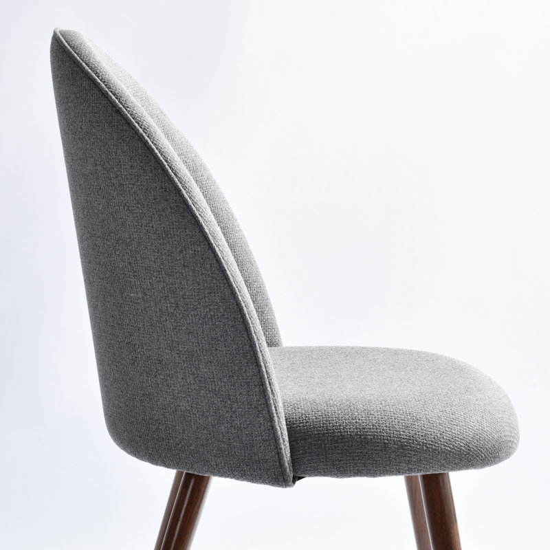 Ensemble de table de salle à manger 3 pièces avec 2 chaises rembourrées, 2 sièges, Brown, Grey