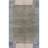 Hand-Knotted High-Quality Gray and Light Blue Area Rug