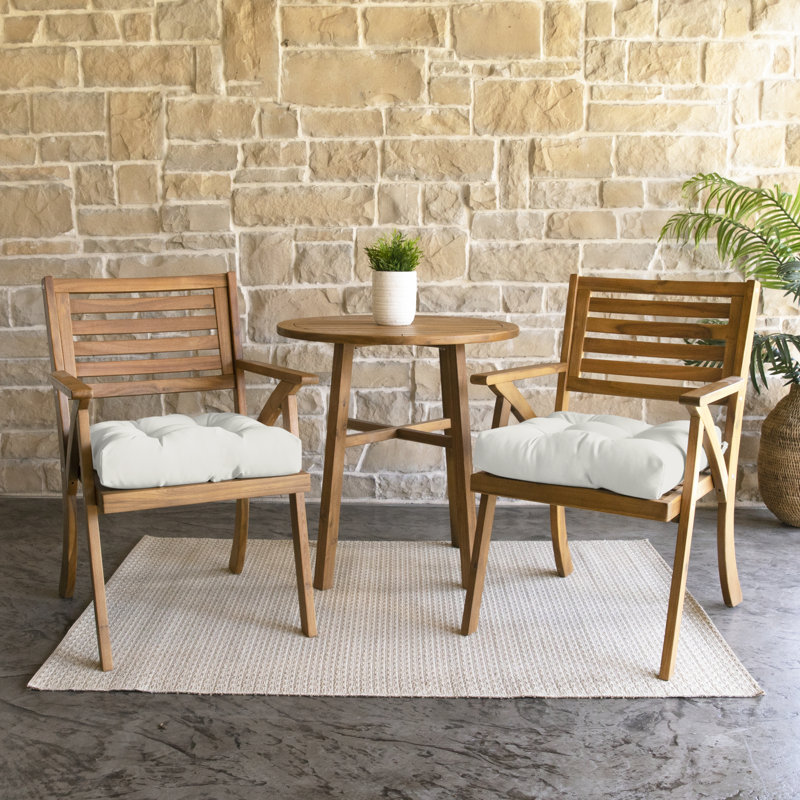 Outdoor 3'' Seat Cushion, 16" W x 16" D, Canvas Natural Sunbrella® Canvas