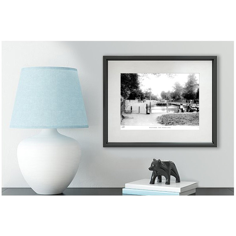 Watford, The Pond 1906 by Francis Frith - Single Picture Frame Print, 28cm H x 36cm W x 2.3cm D