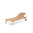Wooler 195cm Long Reclining Acacia Single Chaise