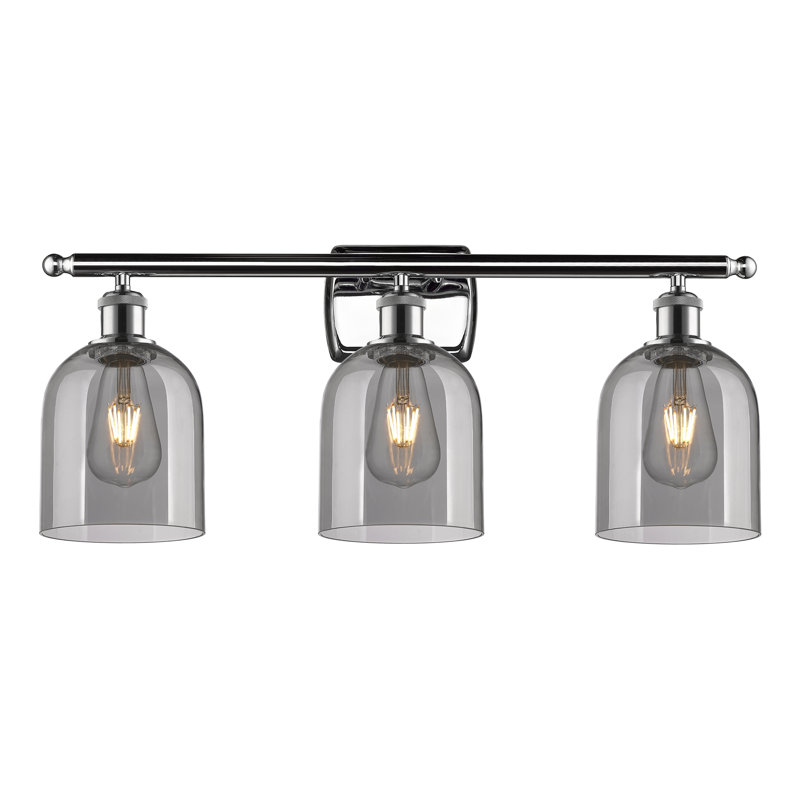 Anacaren 3 - Light Dimmable Vanity Light, Light Smoke, Polished Chrome