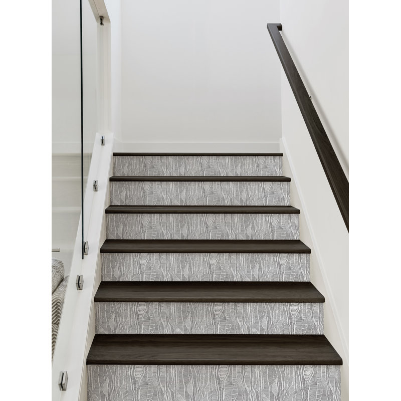 Décalcomanie murale Stair Riser Strips, H 6,5 po x l 48 po