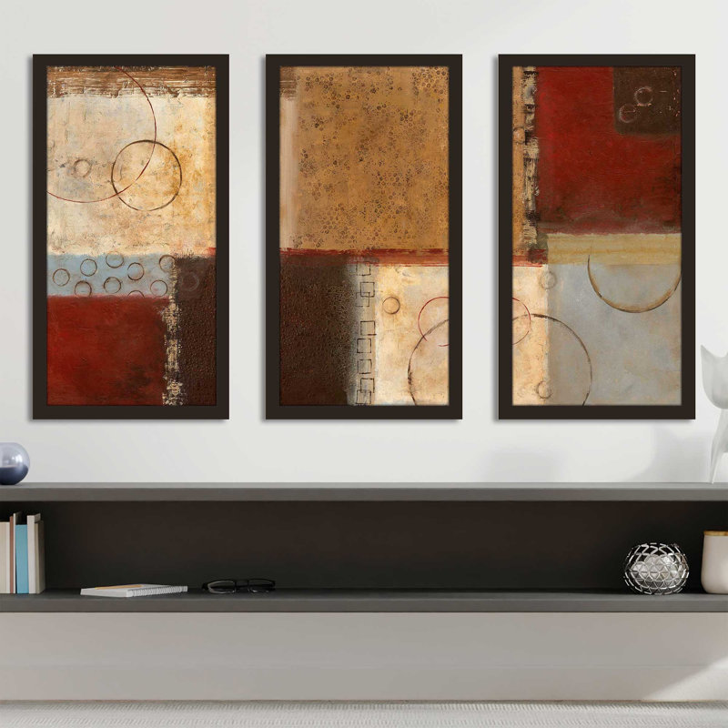 "Seasons Go Round II", reproduction sur acrylique 3 pièces, H 25,5 po x l 40,5 po x P 1 po