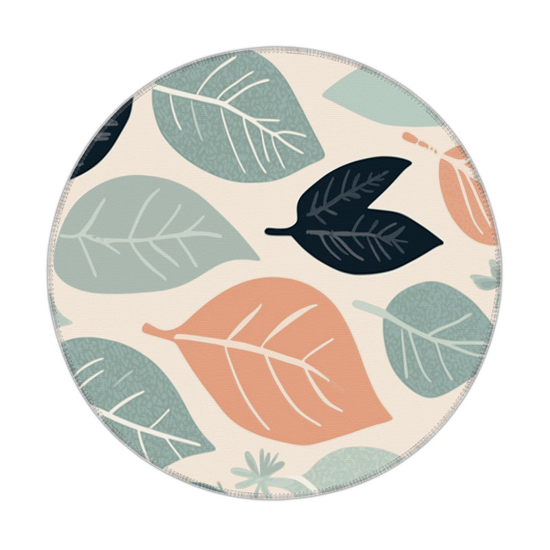 Spring Canopy Indoor And Outdoor Area Rug, Round 5'