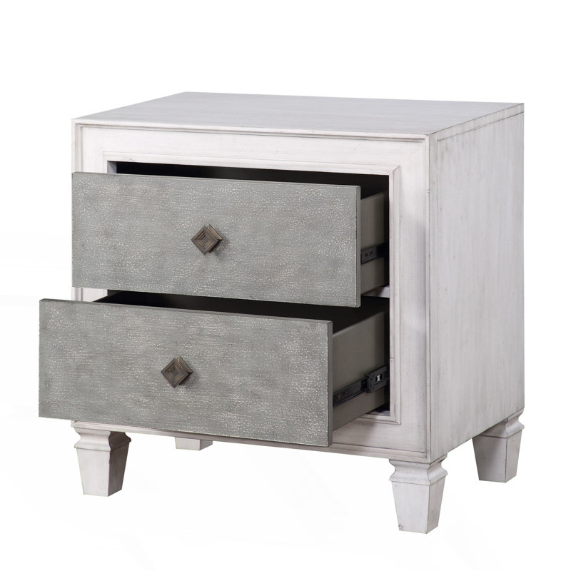 Table de chevet 2 tiroirs Modern Modern