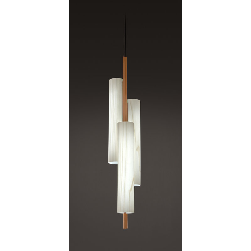 Black Note 3 - Light LED Pendant, Ivory White, Matte Black