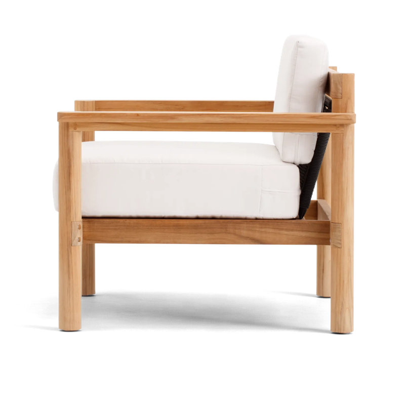 Haven Outdoor Teak Armchair, Sunbrella Canvas