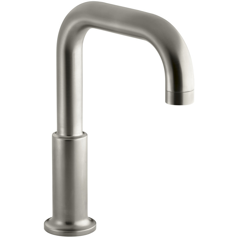 Purist Deck Mount Non Diverter Bath Spout, Vibrant Brushed Nickel