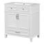 Ensemble de meuble-lavabo 30 po Memphis, armoire en bois massif et panneau de fibres à densité moyenne avec lavabo en céramique, portes à fermeture en douceur, un tiroir-904950863-904950848