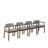 Dufrene 5Pc Indoor Natural Walnut And Wood Dining Set