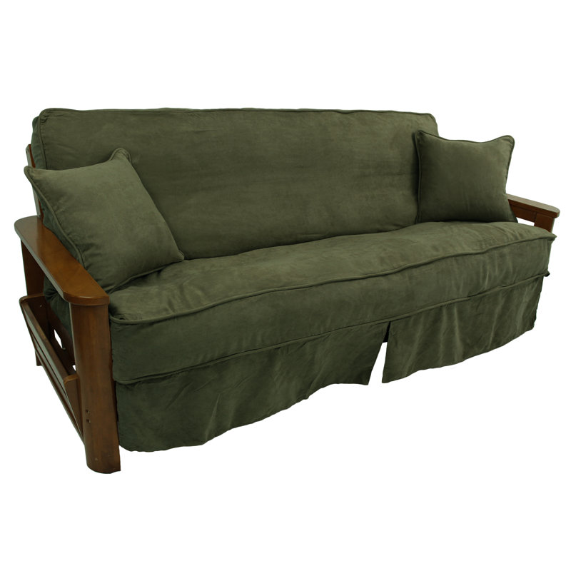 Housse pour canapé à coussins en T, Polyester vert forêt
