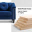 Canapé, fauteuil d'appoint en flanelle avec coussin pour le salon, bleu-1671248181