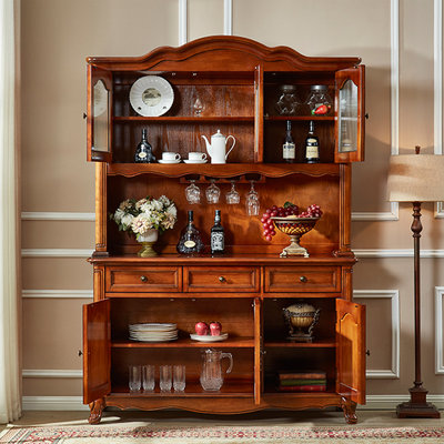 Cherry Solid + Manufactured Wood Glass Sideboard