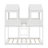 Wood Bunk Bed With Roof, Window, Guardrail, Ladder-557742603