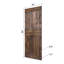 Porte de grange coulissante à finition couleur H Series avec quincaillerie à assembler requise-126486753-129990679