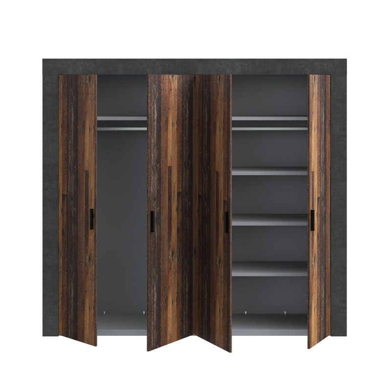 Carennac 4 Door Manufactured Wood Wardrobe