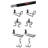 Metal Wall Organizer with Key Hooks