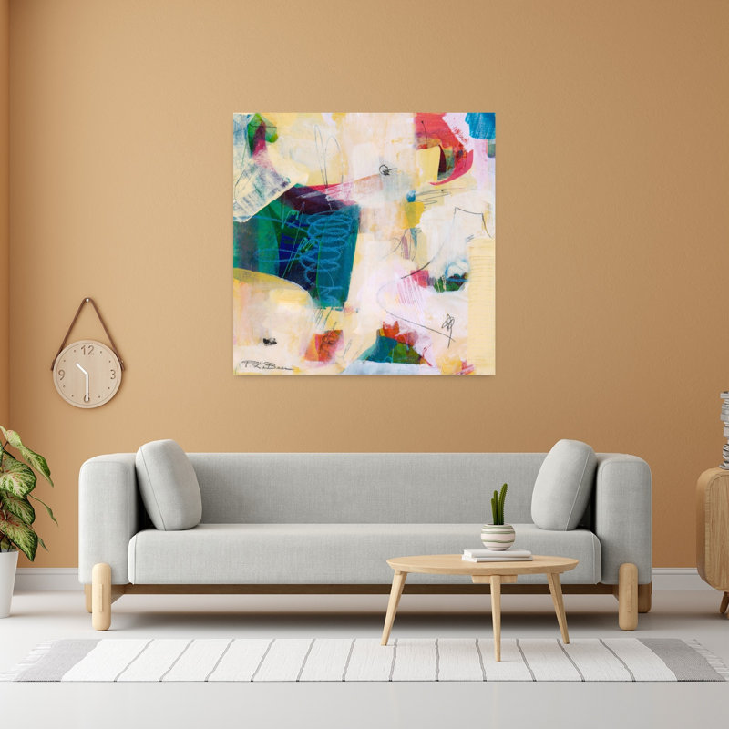 Oide 2, art abstrait contemporain, H 48 po x l 48 po